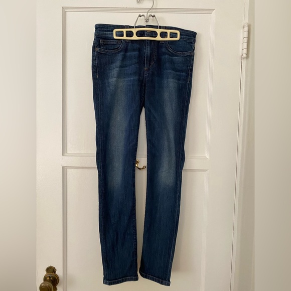 Joe’s Jeans mid rise skinny ankle jeans 27 women’s dark denim EUC riveted - Picture 3 of 10